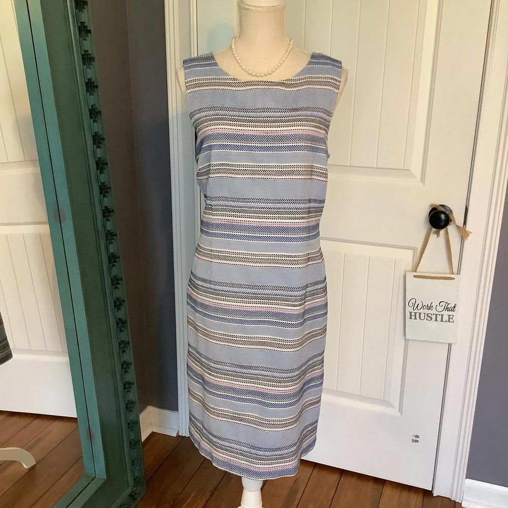 Talbot's Chic Striped Midi Dress - Perfect for Any Occasion